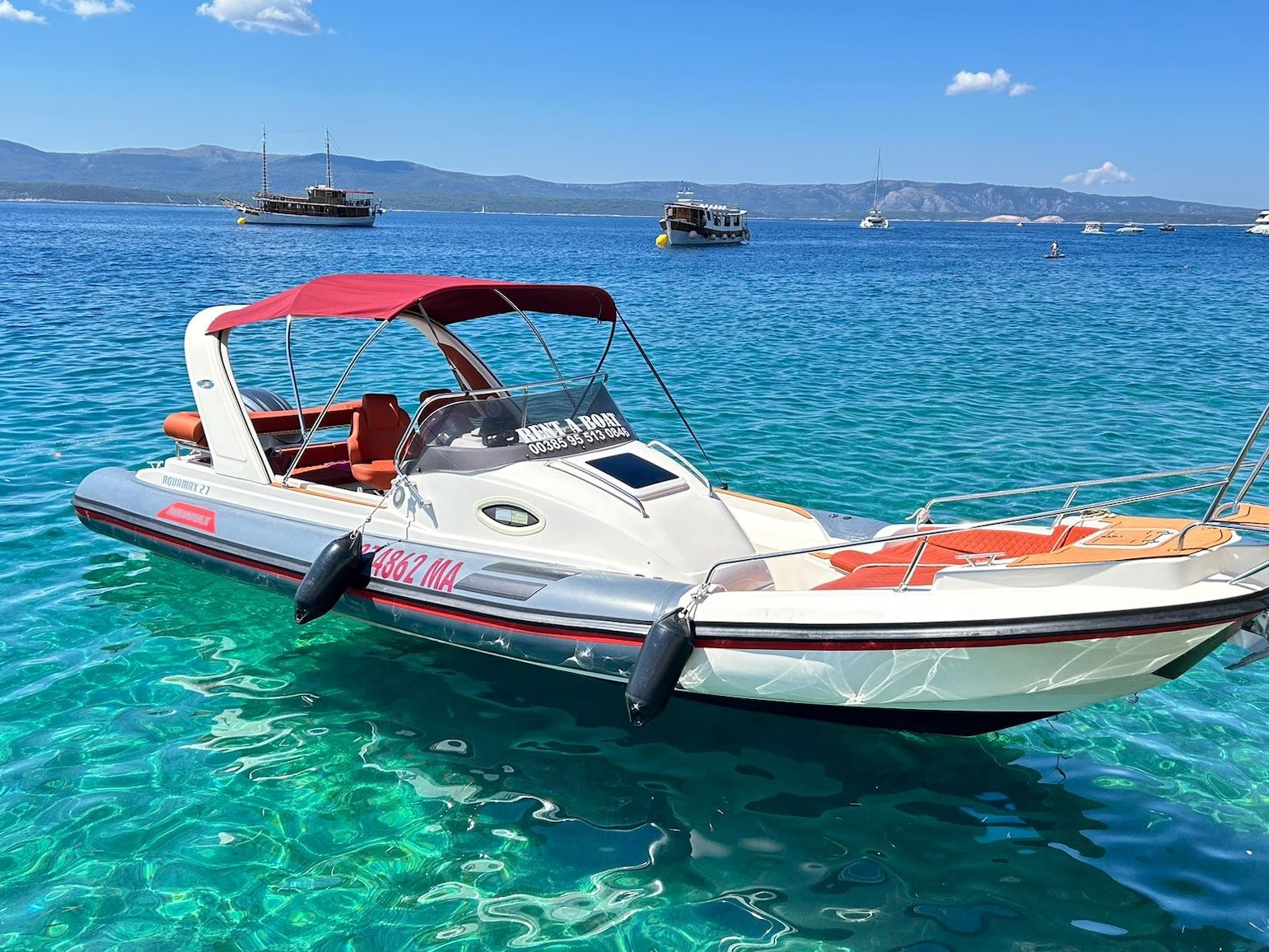 Aquamax B27 brzi gliser gumenjak s kabinom 10